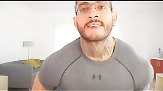 sexy latino showing off