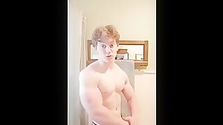 Young white boy posing