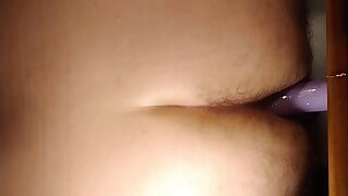 Mounted vibrator anal insertion