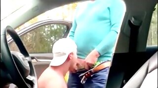 Curious Daddies fucking twink on cruising spot