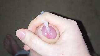 Teen jerks off and cums everyywhere