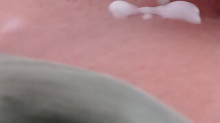 Holded this cum for a while. Cummings finally