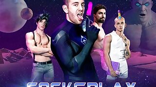 Cocksplay Uncut  Dante Colle, Theo Brady, Felix Fox & Nick LA  Bareback