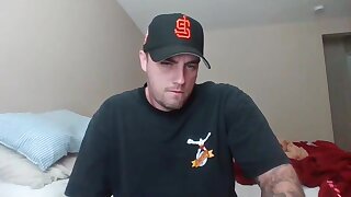 He wears sexy underwear and shows off his big uncut cock