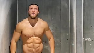 Croatian Balkan Muscle Man SHOWER HUNK CLIP