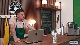 MEN - Lily Lou Catches Drake Von And Trevor Brooks Fucking&comma; Then Joins For A Steamy Coffee Shop Threesome