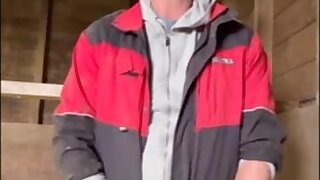 Cute Kinky Farmer blows his load