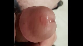Juicy masturbation with big cock&period; Final cumshot&period; Can you please suck it&quest;