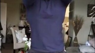 A handsome lad dancing and two guys jerking off