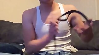 Country jock with nice big bulge in jeans and wifebeater