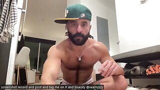 @neemzzzy wanted to be recorded and posted! February, 21st, 2026 His second Zoom room!! I'm happy to do it!! He shows off his beautiful body, his hairy asshole, and his cock!!