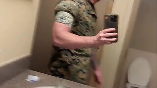 Watch this hot muscular Marine in uniform. Tiktok @original.jackson