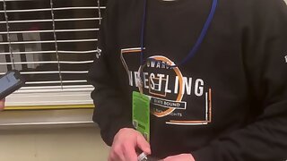 Watch this cute wrestler jock get interviewed after a wrestling match.