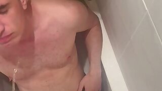 Stud enjoys a nice stream of piss