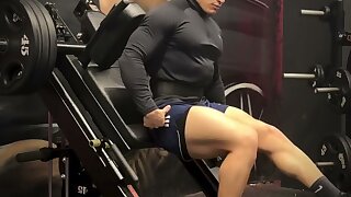Watch this big booty jock workout.