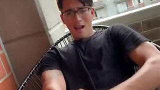 Jerking off while on my balcony Will Molina