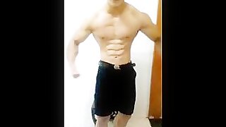 Hot Young Asian Bodybuilder Gets Off