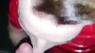 The porn star  a hole  sucks on a legal young man in the middle of the road