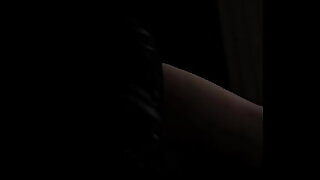 Big ass femboy jerks off and cums