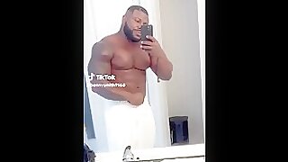 Built Black Bodybuilder