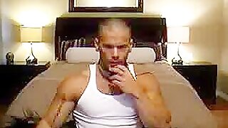 Hung muscle stud flex and jerk