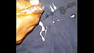 Cumshot in the bathroom