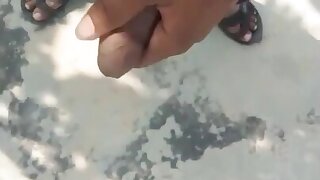 Uncut Indian shows dick at station