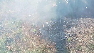 In my Sidi boits in hot ash
