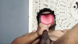 Hot college guy plays with himself for the first time