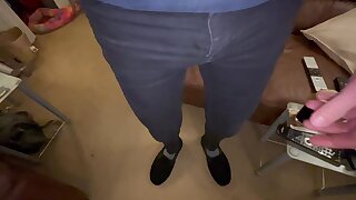 Pissing my spray on jeans the video I couldn’t put on Bsky