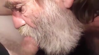Mature Redneck Cum Guzzler gets his prize