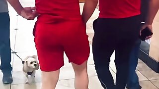 Following guys with huge butts