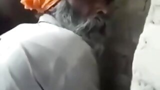 Elderly Indian ... to sell ass to men to live