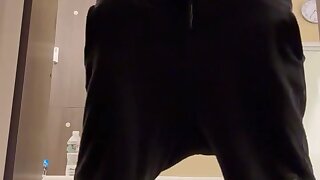 Quick wank in a public restroom