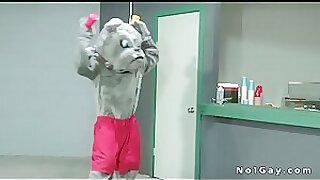 Mascot harasses and gets fucked