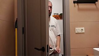 A cute skinny twink got fucked in the shower by his stepdad