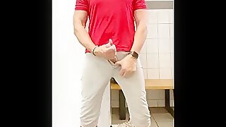 JockDad87 Almost Gets Caught in The Locker Room