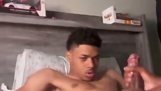 Guy jerks his friend off