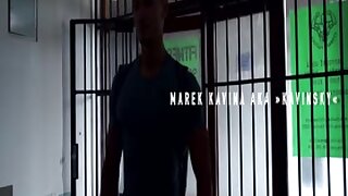 Czech muscle hunk going back to hardcore workout and flex 1 of 2