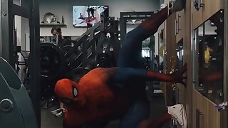 Watch this compilation of spiderman's in their suits having fun.