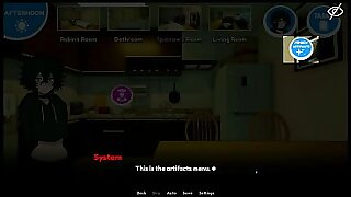 My Femboy Roomate &lbrack; GAY Hentai Game &rsqb; Ep&period;1 Caught my CUTE ROOMIE masturbating with a DILDO &excl;