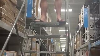 Daddy jerks off at Walmart