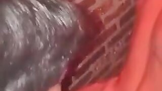 Two horny guy fucking in the bathroom at the dance club