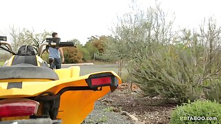 Piledriving his ass while standing